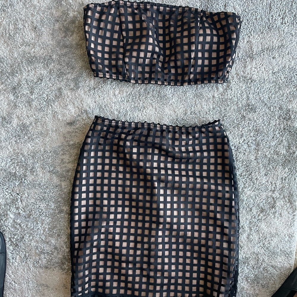 2 piece set- top and skirt